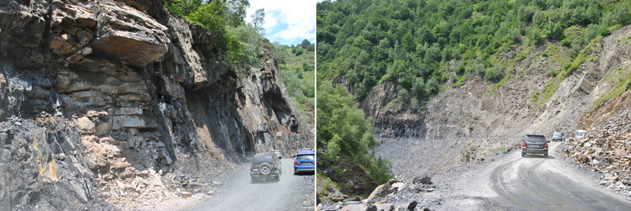 Road from Mestia to Ushguli